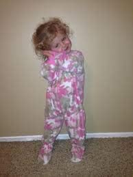 Wow BIG FEET PAJAMA CO Pink Camo One-Piece Pajamas