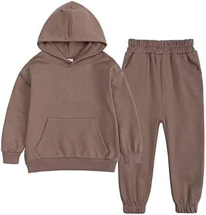 AMIMOJY Medium Big Girls HoodieSweatshirt Set - Hipster Long Sleeve for Teens Toddlers