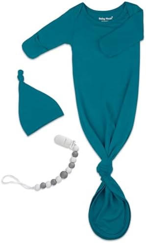 Baby Noah Newborn Knotted Gown with Hat Set 1