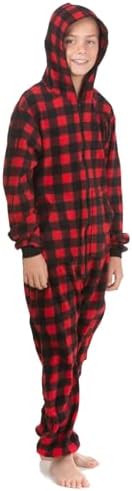 Stylish Boys Micro Polar Fleece One-Piece Pajama Set