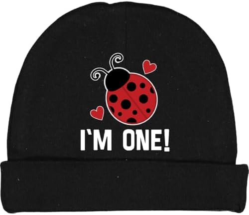 First Birthday Ladybug Beanie Hat