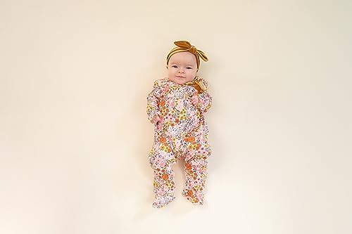 Mud Pie Baby Girl Sleepers Luxurious Two-Piece Set