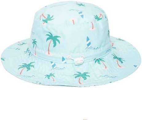 ILUFAM 2PCS Baby Toddler Printed Sun Hats Infant Toddler Upf 50 Beach Caps