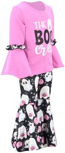 Unique Baby Halloween Kids Set 2-Piece Outfit with Bell Bottoms Bell Sleeves
