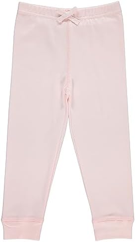 Cudlie 5-Pack Womens BabyToddler Joggers with Ruffled Solid Patterns - Soft and Sustainable