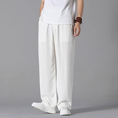 Mens Breathable Looser Fit Straight Trousers