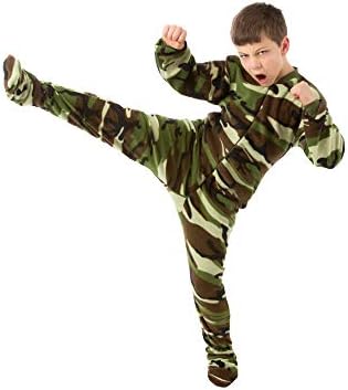 Big Boys Camo Fleece Pajamas by BIG FEET PAJAMA CO