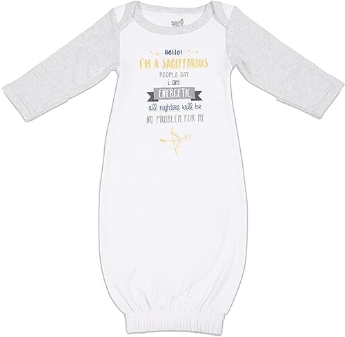 Baby Mitten Gown Sagittarius 0-3M