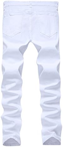 FREDD MARSHALL Mens Slim Fit Ripped Jeans