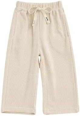 Azrian Kids Baby Girls Solid Wide Leg Pants