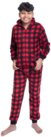 Stylish Boys Micro Polar Fleece One-Piece Pajama Set