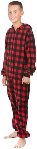 Stylish Boys Micro Polar Fleece One-Piece Pajama Set