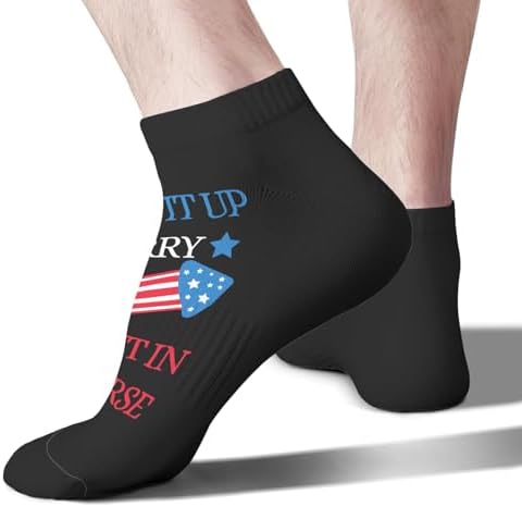 Funny Terry Socks for Men Let Them Know Youre Style-ChALLENGED