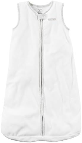 Carters Unisex Baby Fleece SleepBag White Small