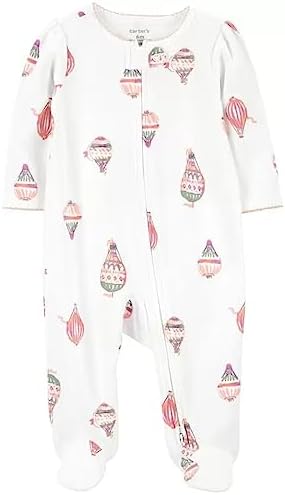 Carters Girls 1-Piece Snug Fit Footie Sleeper PJs
