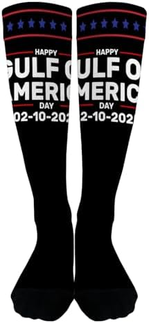 Happy Gulf of America Day Men Dress Socks