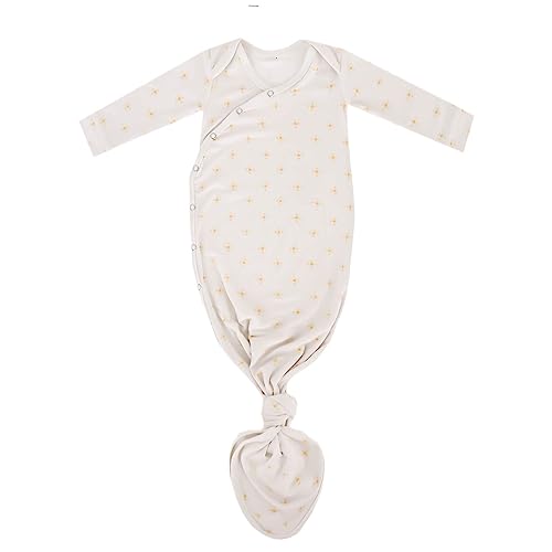 Copper Pearl Knotted Newborn Gown - Stretchy Sleep