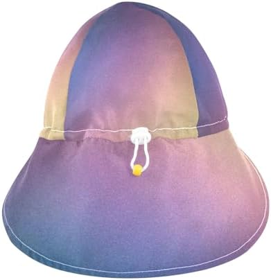 Adjustable Pink Blue Gradient Toddler Sun Hat
