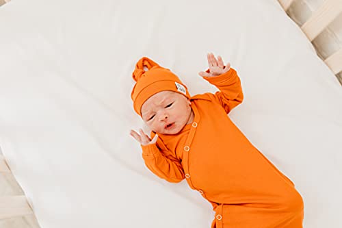 Copper Pearl Knotted Newborn Sleepers for Boys Girls