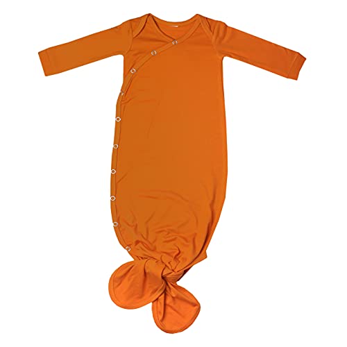 Copper Pearl Knotted Newborn Sleepers for Boys Girls