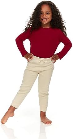 Cudlie 5-Pack Womens BabyToddler Joggers with Ruffled Solid Patterns - Soft and Sustainable