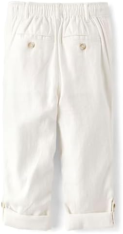Gymboree Boys and Toddler Drawstring Linen Pants - Lightweight Easy Pull-On