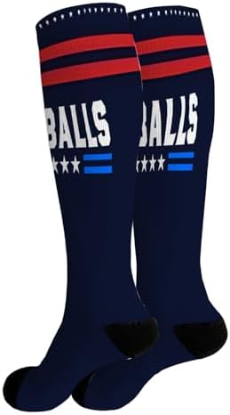Funny Socks for Women I Voted for Big Ball Political Slogans