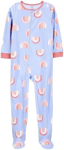 Carters Big Girls Footed Microfleece PJs Sleeper Pajamas 1