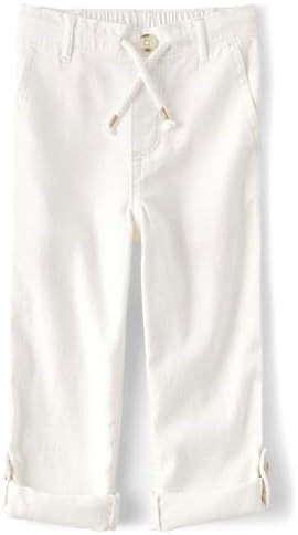 Gymboree Boys and Toddler Drawstring Linen Pants - Lightweight Easy Pull-On