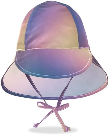 Adjustable Pink Blue Gradient Toddler Sun Hat