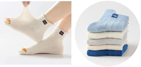 Kids Cotton Socks for Boys Girls - Ankle Socks with Fashion Design