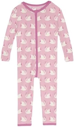 KicKee Convertible Baby Sleepers with Print Soft Stretchy Perfect for Bedtime Playtime