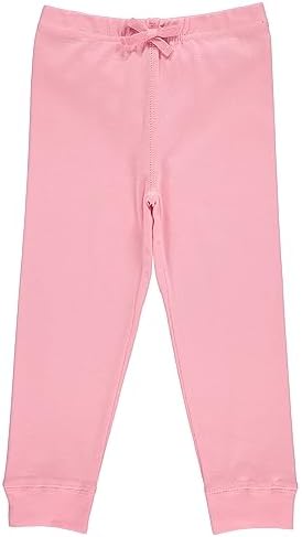 Cudlie 5-Pack Womens BabyToddler Joggers with Ruffled Solid Patterns - Soft and Sustainable