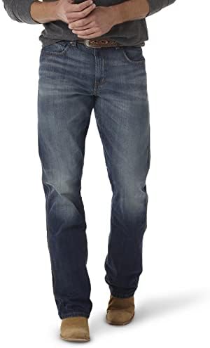 Wrangler Mens Relaxed Fit Bootcut Jeans Retro Style
