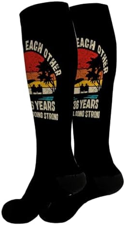 Funny Crew Socks for Men Thigh-High made from Multi-Layer