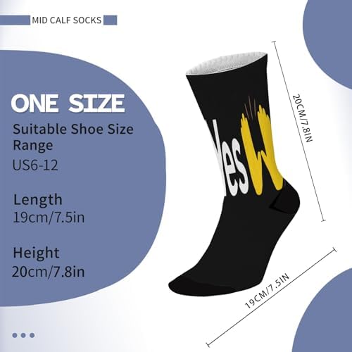 F Yes High Knee Socks Liner for Men Kawaii Comfy