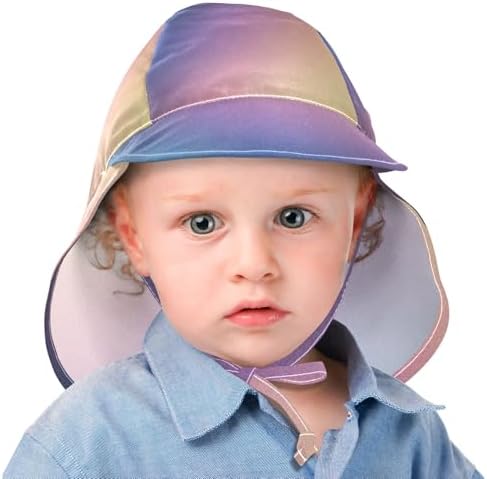 Adjustable Pink Blue Gradient Toddler Sun Hat