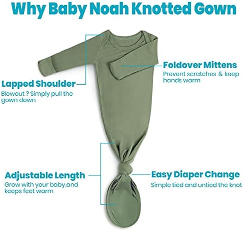 Knotted Gown Newborn Hospital Outfit Set