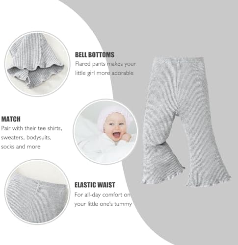 Adorable Baby Girl Flare Pants 3-Piece Set
