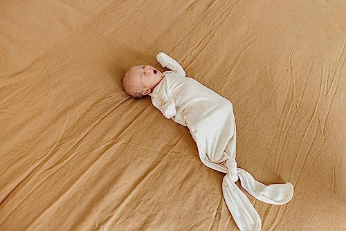 Copper Pearl Knotted Newborn Gown - Stretchy Sleep