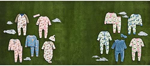 Mud Pie Baby Girl Football Sleeping with Headband Zipper