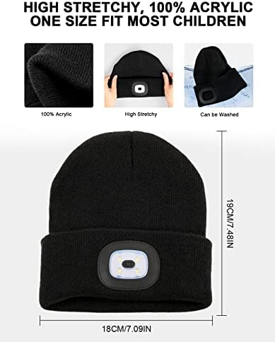 Melasa LED Ground illuminate Beanie for Kids Warm Lit Fun