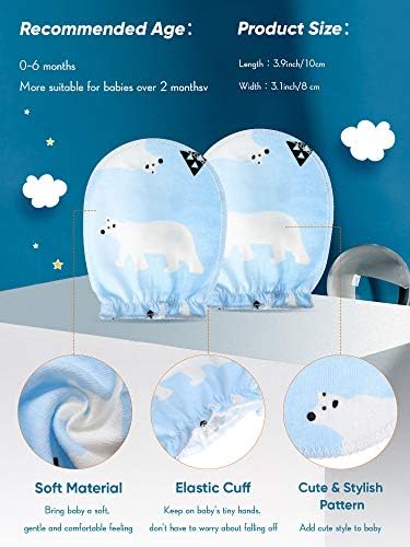 Durable Soft Baby Mittens for Newborns
