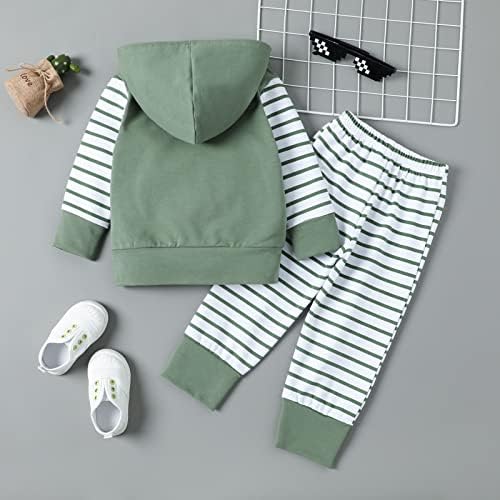 Boys Gift Set Autumn Striped Pullover Pants for Babies