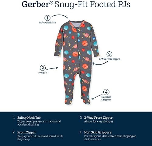 Gerber Baby Girls Toddler Snug Buttery-Soft Pajamas