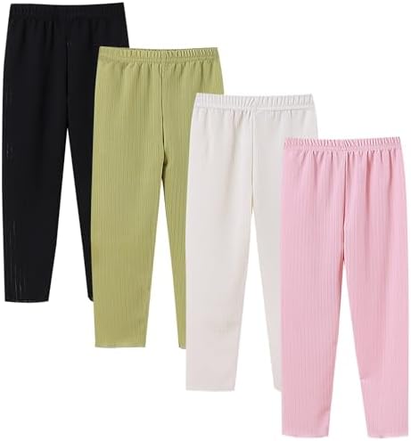 High Waist Ice Silk Pants for Toddler Girls Boys