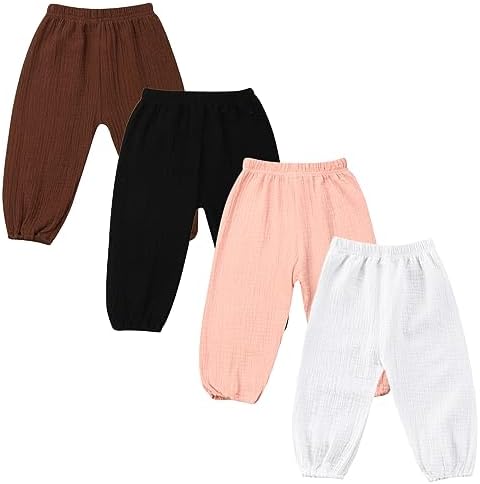Comfortable Cotton Linen Joggers for Toddlers