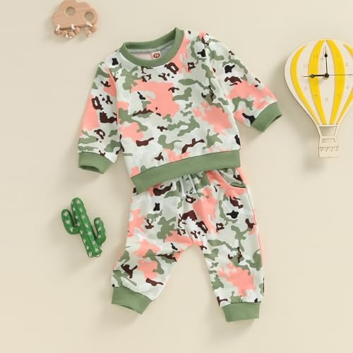 Camo Toddler Girls Fall Outfit Set
