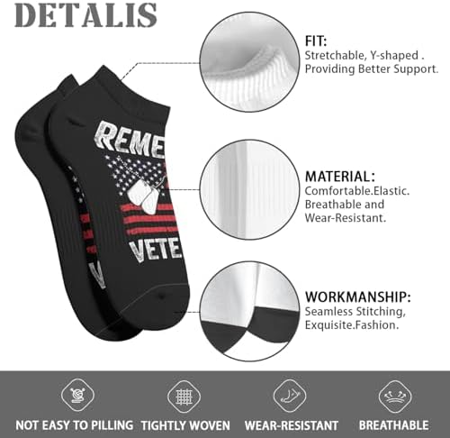 Remember Our Veterans Mens Dress Socks - Unique Veterans Day for Men