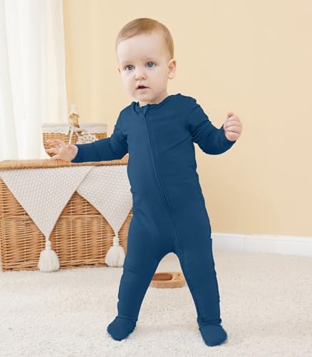 BambooBud Newborn Romper - Soft Stretchy Pajamas for Babies